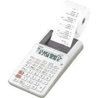 Casio HR-8RCE-WE Skrivande bordsdator Vit Display (ställen): 12 batteri, eldriven (valfritt) (B x H x D) 102 x 42 x 209 mm