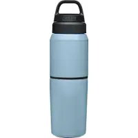 CamelBak MultiBev Vattenflaska & Resekopp - Isolerad Rostfritt Stål - Dusk Blue - 17oz flaska & 12oz kopp