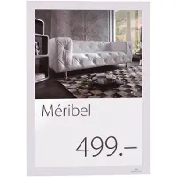 Durable Magnetram A4 självhäftande | Duraframe | vit | 2st