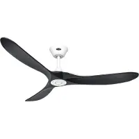 CasaFan ECO GENUINO 152 MW-MS Takfläkt 16.6 W (Ø x H) 1520 mm x 285 mm Matt vit med fjärrkontroll, Vinterdrift