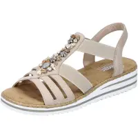 Rieker Sandal 'V0649' ljusbeige