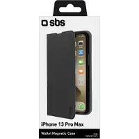 SBS TEBKLITEIP1367K, Plånbok, Apple, iPhone 13 Pro Max, 17 cm (6.7), Svart