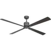 CasaFan ECO NEO III 152 BG-WN/SI WiFi Flügel Wenge/silber Takfläkt 27 W (Ø x H) 152 cm x 360 mm Basalt grå med fjärrkontroll, Timer, Vinterdrift, Appstyrd