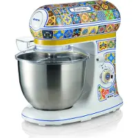 Ariete 1588/0P, Stativmixer, Blå, Gul, Knådning, Mixning, 5,5 l, Rotations-, Rostfritt stål