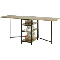 SoBuy Matbord med hyllor, FWT62-N