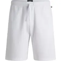 BOSS för män. 50535884 Pyjamasshorts i vit mesh (M), Hemkläder, Bomull