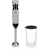 Tristar MX-4828 Stavmixer 1000 W med mätglas, Turbofunktion, steglös hastighetsjustering Rostfritt stål, Svart