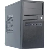 Chieftec CT-04B-OP Mini-Tower Datorchassi Svart Verktygsfri hårddiskinstallation