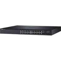 Dell Networking N1524P - Switch - L2+ - Administrerad - 24 x 10/100/1000 + 4 x 10 Gigabit SFP+ - främre till bakre luftflöde - rackmonterbar - PoE+...