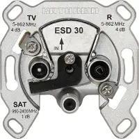 Kathrein ESD 30 Antenndosa SAT, TV, FM Infälld Ändterminal