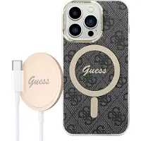 GUESS Gubpp14lh4eacsk+ Charger Set Iphone 14 Pro 6.1 4g Print Telefonfodral