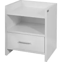 SoBuy Nattduksbord vit FBT66-W