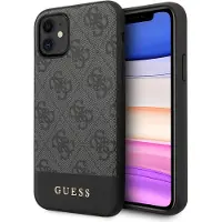 GUESS 4G Stripe Collection-fodral för iPhone 11 6,1" / Xr - grått