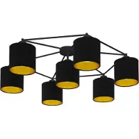 Eglo Taklampa Staiti, dimbar, Svart, Vardagsrum / matsal, Textil / tyger / siden, Ungt boande, Taklampa