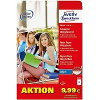 Avery-Zweckform Everyday Inkjet Photo Paper glossy 2415 Fotopapper DIN A4 160 G/m² 50 ark Glansigt
