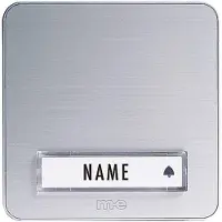 M-E KTA-1 A/S Klockplatta med namnskylt 1x Silver 12 V/1 A