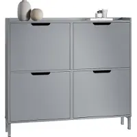 SoBuy Skoskåp 4 fack, 100x90x19 cm