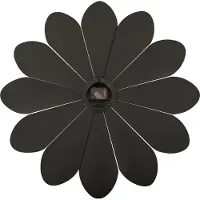Karlsson KA5731BK väggklocka Flower Plastic Black 60 cm