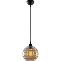 Opviq Glas pendellampa Gold 010 , dimbar, Mässing / guld, Vardagsrum / matsal, Glas, Pendellampa