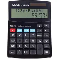 MAUL MTL 800 Bordsräknare Svart Display (ställen): 12 batteri, solcell