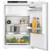 Siemens iQ300 KI22LVFE0 - Kylskåp med frysfack - inbyggd - fördjupning - bredd: 56 cm - djup: 55 cm - höjd: 88 cm - 119 liter - Klass E