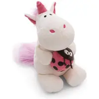 Nici Enhörningen Theodor Med Nyckelpiga-nalle 35 Cm