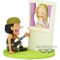 Banpresto One Piece World Collectible Log Stories Usopp & Kaya-figur 7 Cm