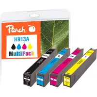 Peach Hp Nr913a Multipack Tricolor Compatible Kompatibla Bläckpatroner