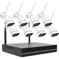 Pni House Wifi660 Nvr & 8 Cameras P2p 3mp Videoövervakningskit