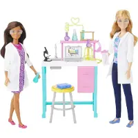 Barbie Careers Playset Science Lab med 2 Scientist Fashion Dolls Lab Bench & 10+ Tillbehr (Amazon Exclusive)