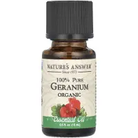 Natures Answer Nature's Answer, Organic Essential Oil, 100% Pure, Geranium, 0.5 fl oz (15 ml)