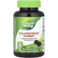 Nature'S Way , Klorofyllgummi, Trädgårdsfrukt, 100 mg, 60 Gummi (50 mg per Gummi)