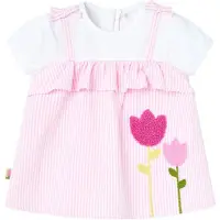 Boboli Poplin Striped ärmlös Klänning