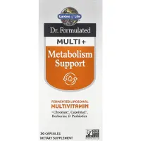 Garden of life , Dr. Formulerad Multi+, Stöd för Metabolism, 30 Capsules