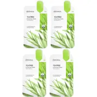 Mediheal , Te Tree, Väsentlig Skönhetsmask, 4 Blad, 0.81 fl oz (24 ml) Varje