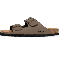 Bayton Pantolette 'Atlas' mörkbrun / svart