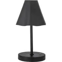 Bloomingville Lianna Bärbar Lampa, Uppladdningsbar, Svart, Metall
