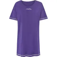 LASCANA Nattlinne violettblå / vit