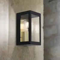 Orion Vägglampa utomhus Lumina, dimbar, Svart, Rostfritt stål, Modern