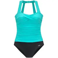 LASCANA Shapingbaddräkt aqua / svart