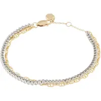 Fossil Halsband 'Heritage' guld / silver