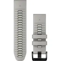 Garmin - Sportklockor - Bracelet QuickFit 26mm Silicone Gris clair / Vert Moss för UnisexSilikon - Grå