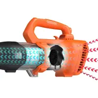 Black & Decker BLACK+DECKER BCBL200B - Lövblåsare - sladdlös - 18 V - inget batteri - 19500 vpm - 600 m³/tim. - 140 km/h - 1.79 kg - SOLO