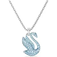 Swarovski Svanmönster Kristallprydd Halsband Damhalsband Blå 5660594 Box (Random Color)