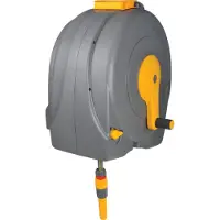 Hozelock 2496R0000 Fast Reel Slangupprullare 40 m 1/2 tum 1 st Grå, Gul