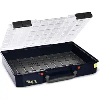 Raaco CL LMS 80 5x10-0 Sortimentlåda (L x B x H) 413 x 413 x 81 mm Antal fack: 50 rörlig underavdelning Piece Innehåll 1 st