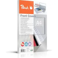 Peach PB100-06 - A4 (210 x 297 mm) - 100 ark - 180 mikron - transparent, färglös - främre pärmskydd