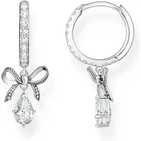 Thomas Sabo True Romance silver bow rosettörhängen CR749-643-14
