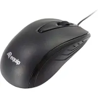 Equip Optische Tischmaus mouse, Kompakt, schwarz