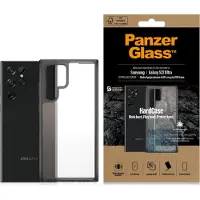 PanzerGlass HardCase - Crystal Black Edition - skydd för mobiltelefon - termoplastisk polyuretan (TPU) - för Samsung Galaxy S22 Ultra